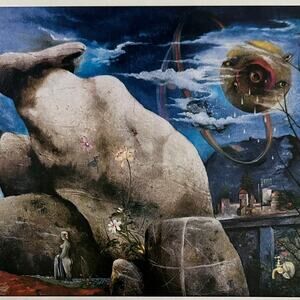 Franz Radziwill, Harzsteine, Surreal, Painting, Art Print, ~ 250802-WH 350 H